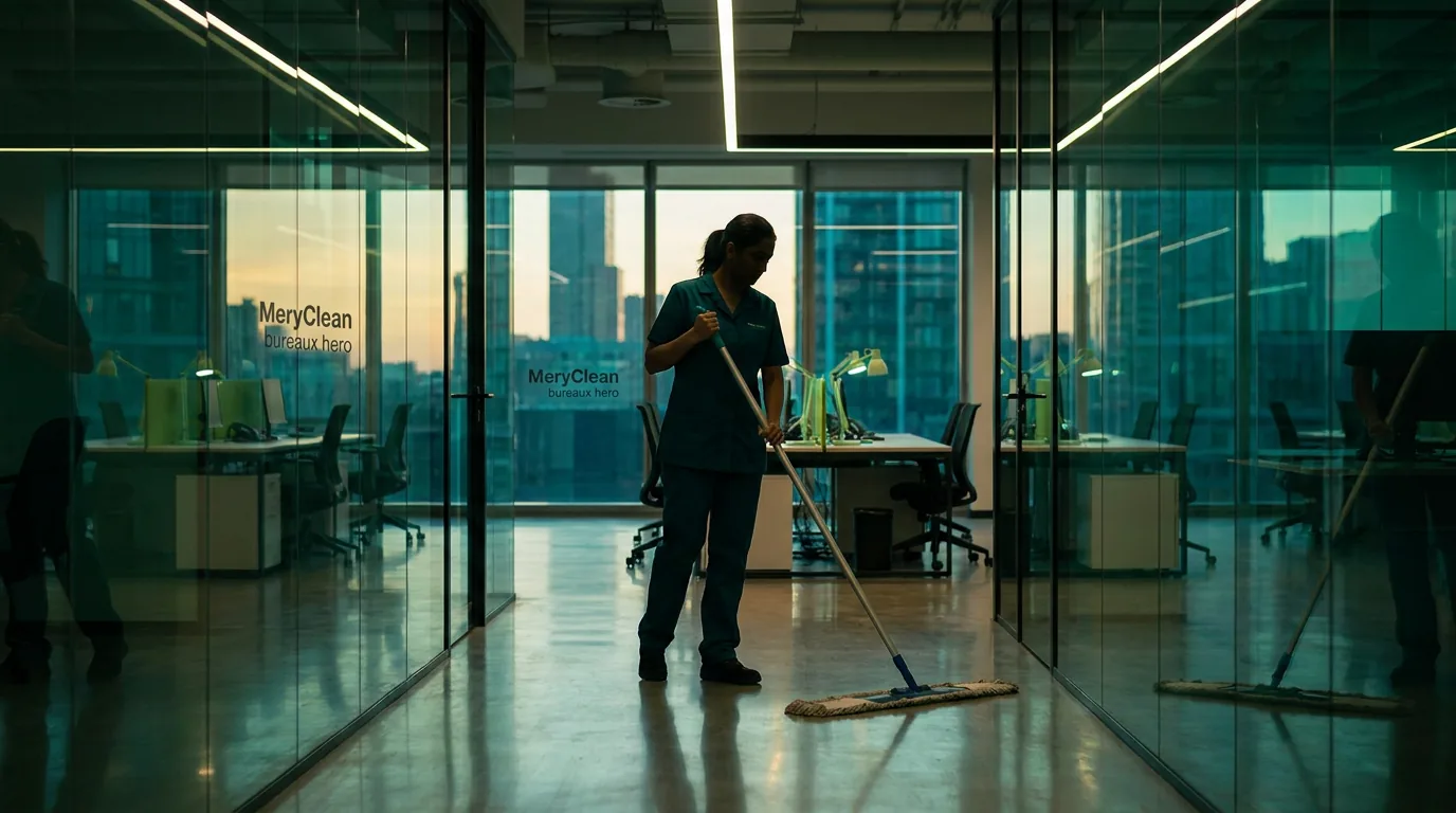 Nettoyage de bureaux et locaux professionnels à Lyon Est par Mery'clean