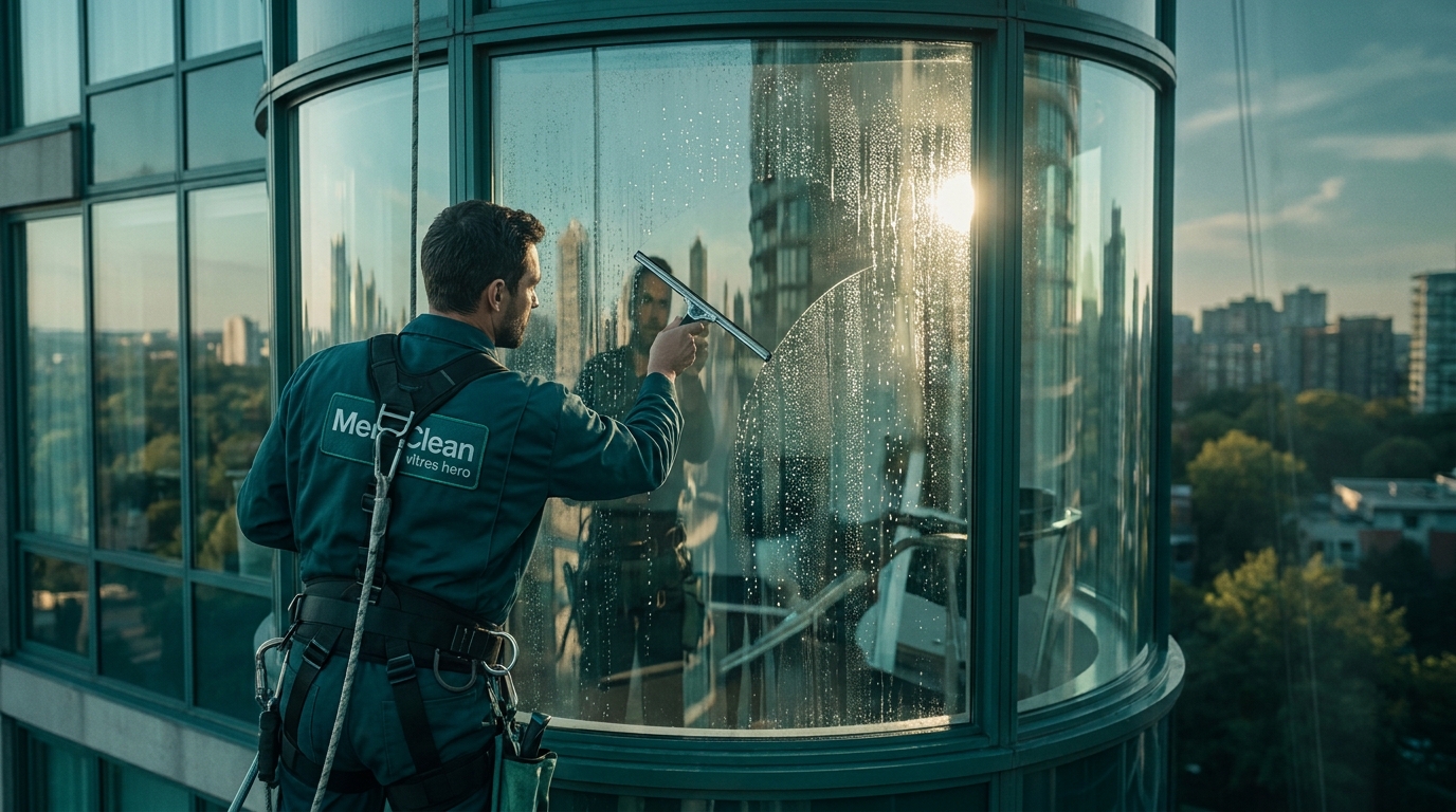 Nettoyage de vitres sans traces à Lyon Est par Mery'clean